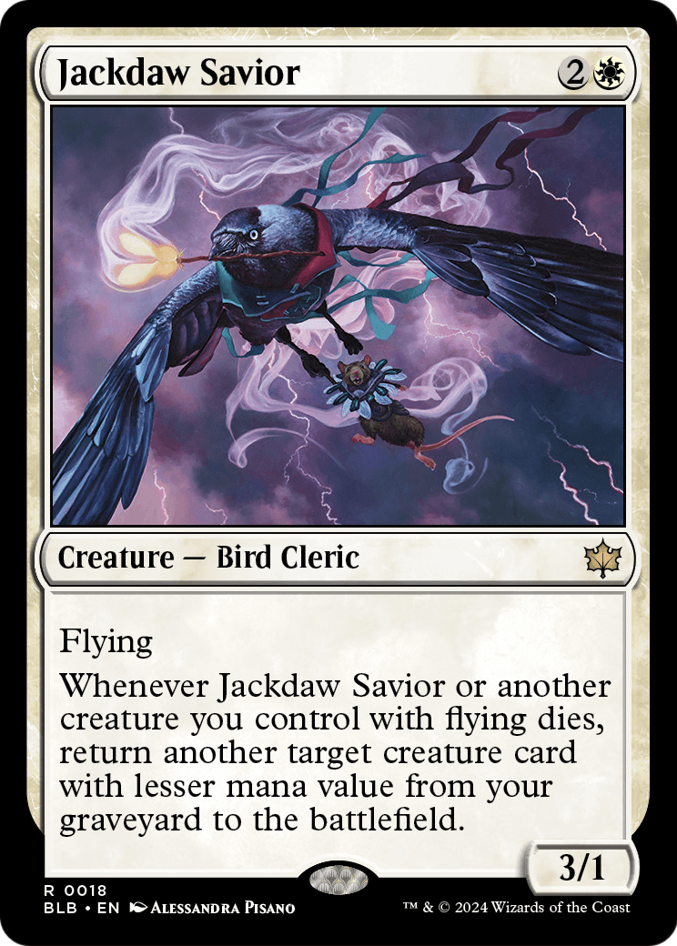 Jackdaw Savior (BLB-018) - Bloomburrow