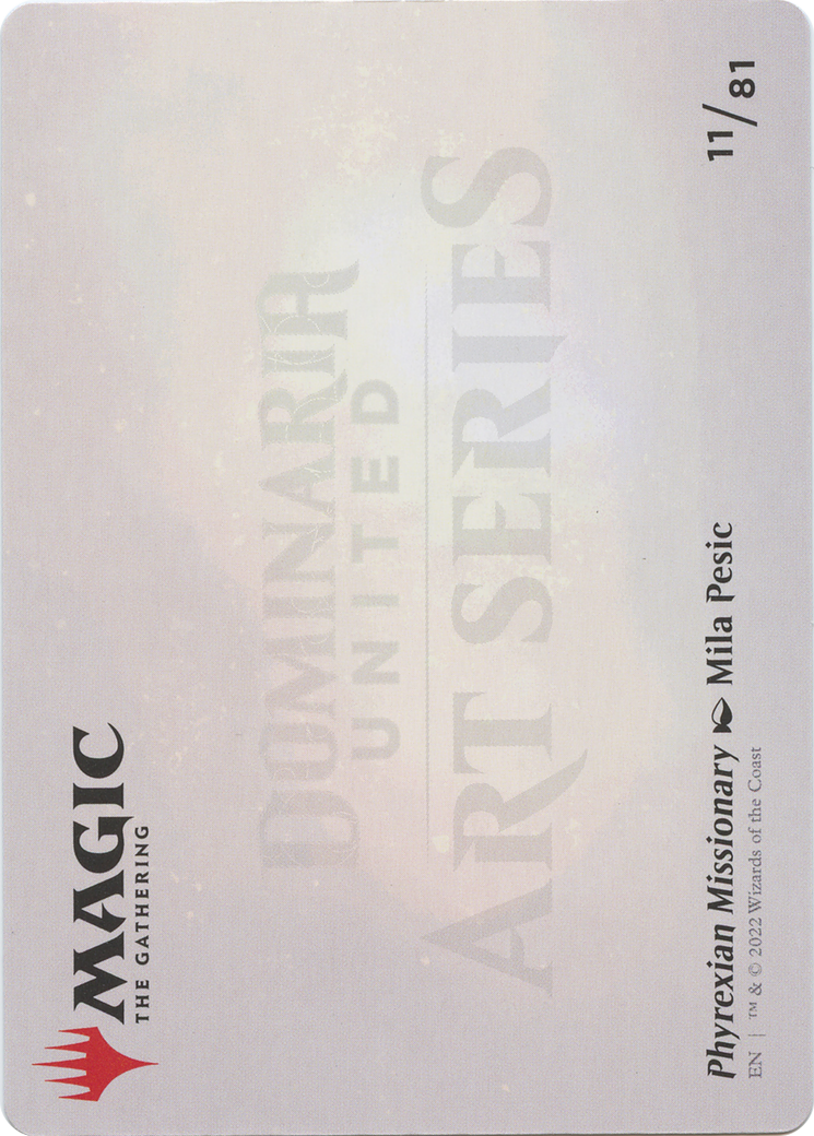 Phyrexian Missionary // Phyrexian Missionary (ADMU-011) - Dominaria United Art Series (Borderless) Foil