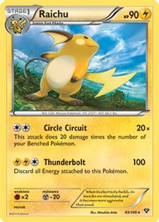 Raichu (Battle Arena Deck Exclusive) 043/146 Deck Exclusives - Rare