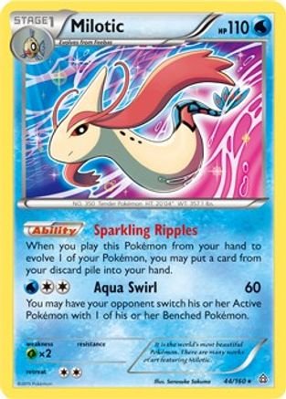 Milotic (XY Primal Clash) 044/160 Deck Exclusives - Rare