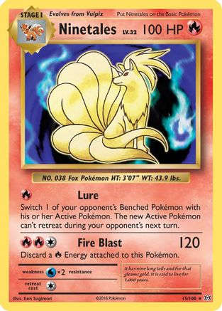 Ninetales 015 - Holofoil XY Evolutions - Holo Rare