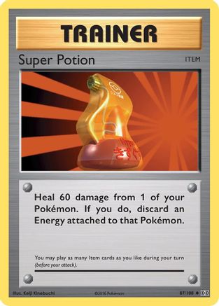 Super Potion 087 - Reverse Holofoil XY Evolutions - Uncommon