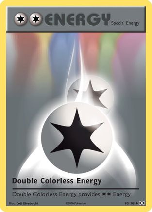 Double Colorless Energy 090 - Reverse Holofoil XY Evolutions - Uncommon
