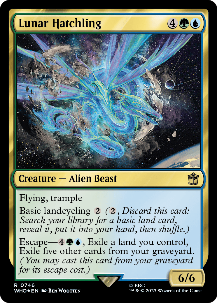 Lunar Hatchling (Surge Foil) (WHO-746) - Doctor Who Foil
