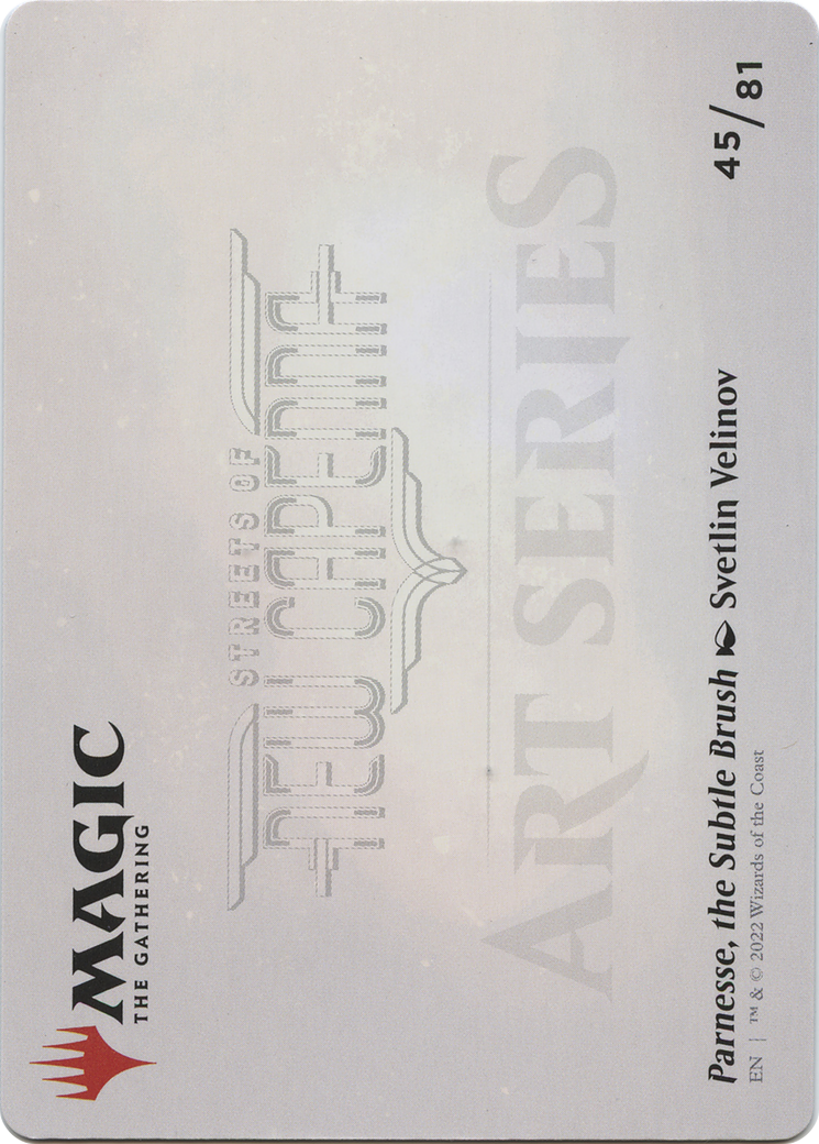 Parnesse, the Subtle Brush // Parnesse, the Subtle Brush (ASNC-045) - New Capenna Art Series (Borderless) Foil