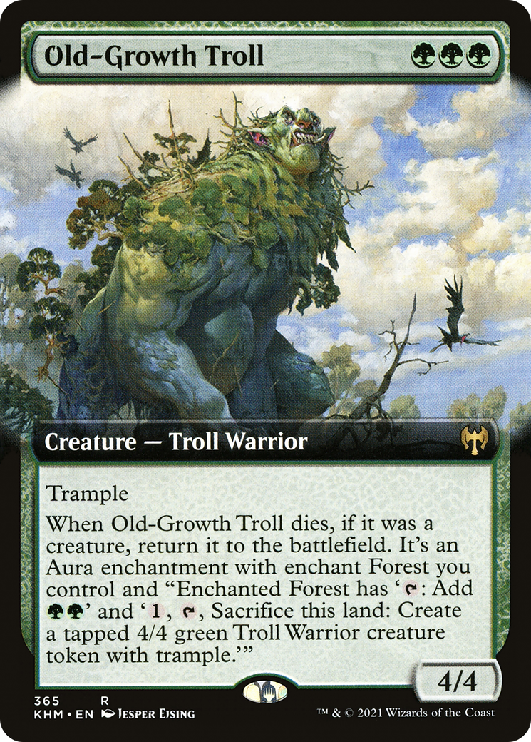 Old-Growth Troll (Extended Art) (KHM-365) - Kaldheim: (Extended Art) Foil