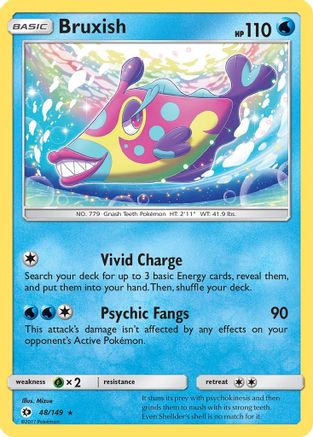 Bruxish 048 SM Base Set - Rare