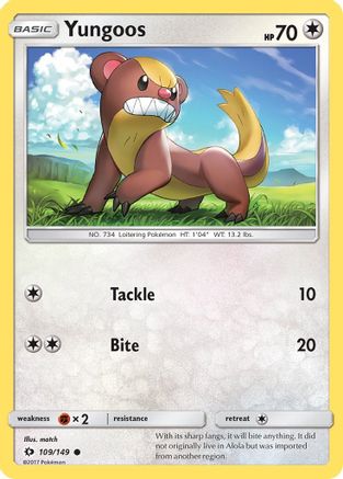 Yungoos 109 SM Base Set - Common