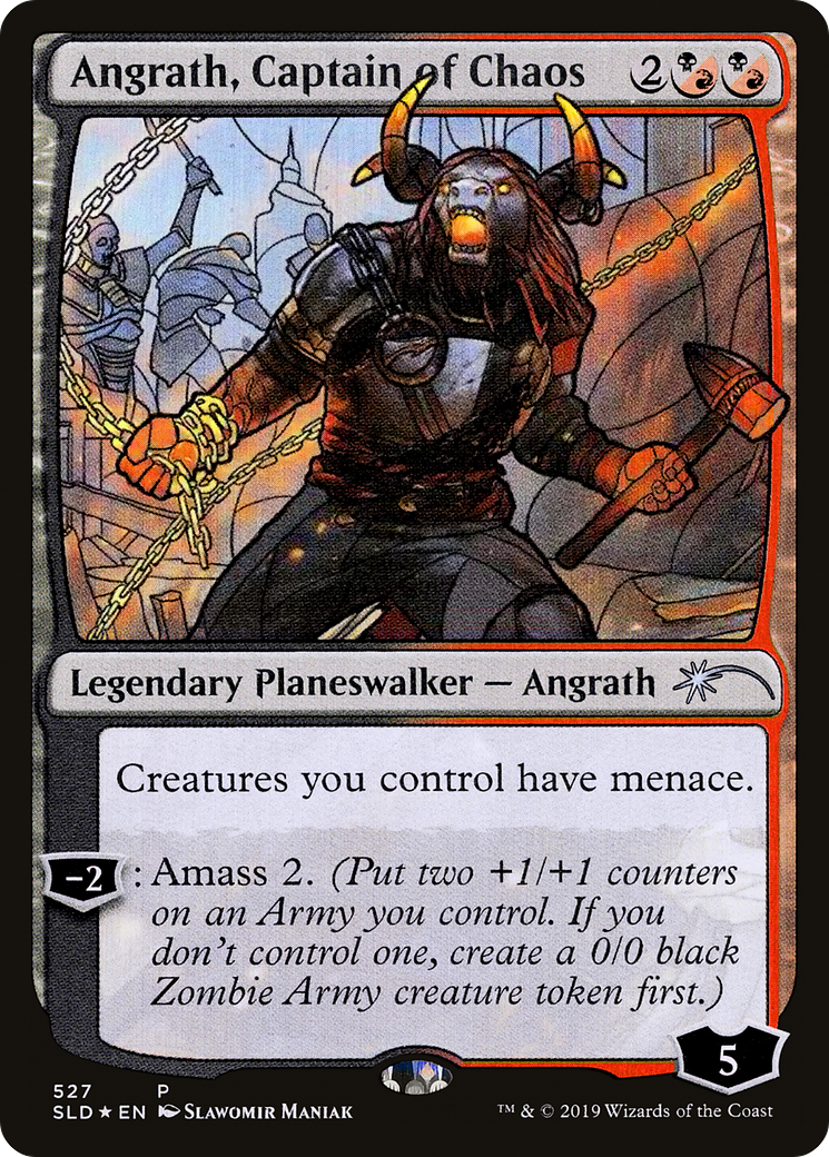 Angrath, Captain of Chaos (Stained Glass) (SLD-527) - Secret Lair Drop Foil