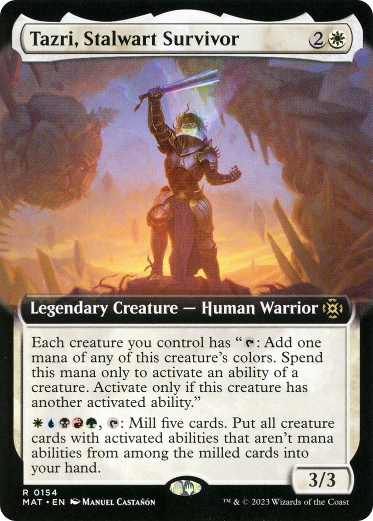 Tazri, Stalwart Survivor (Extended Art) (MAT-154) - March of the Machine: The Aftermath: (Extended Art)