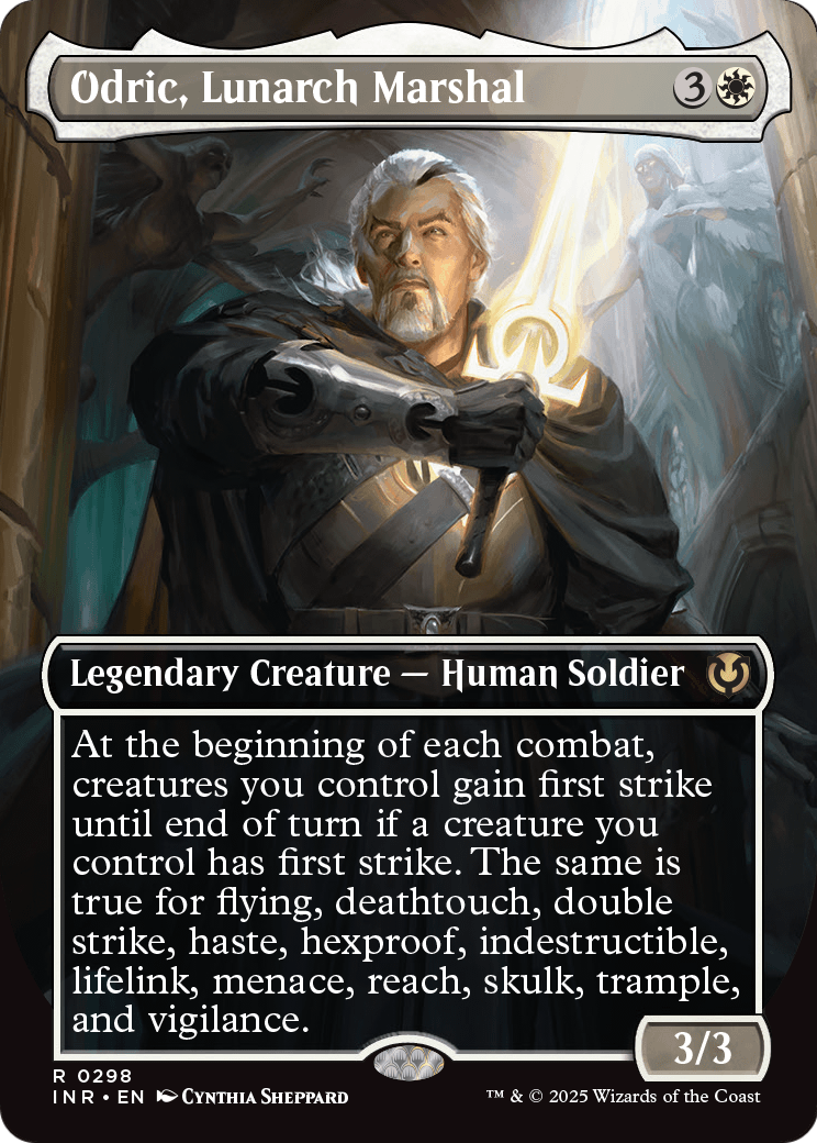 Odric, Lunarch Marshal (Borderless) (INR-298) - Innistrad Remastered Foil