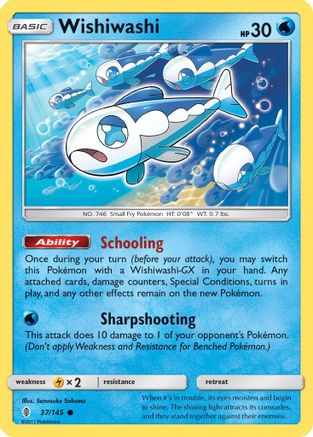Wishiwashi 037 SM Guardians Rising - Common