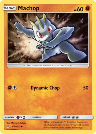 Machop (63) (63) 063 - Reverse Holofoil SM Guardians Rising - Common