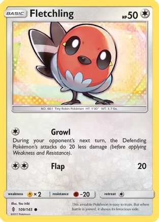 Fletchling 109 SM Guardians Rising - Common