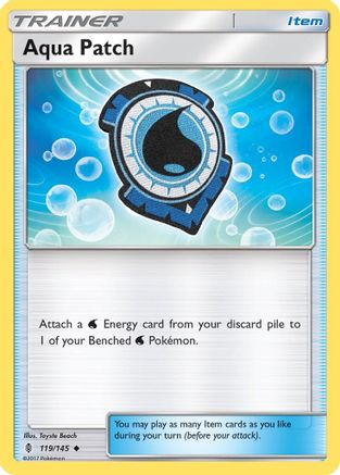 Aqua Patch 119 - Reverse Holofoil SM Guardians Rising - Uncommon