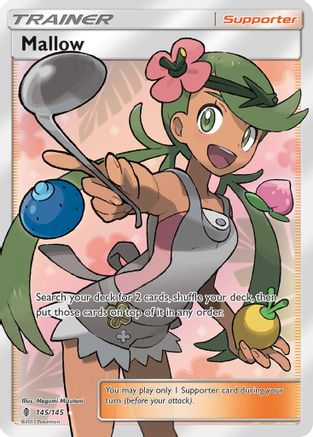 Mallow (Full Art) 145 - Holofoil SM Guardians Rising - Ultra Rare