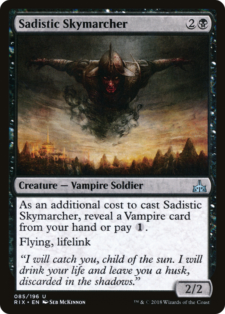 Sadistic Skymarcher (RIX-085) - Rivals of Ixalan Foil