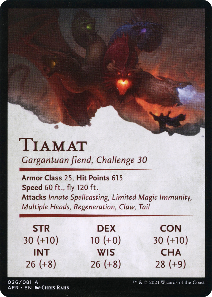 Tiamat // Tiamat (AAFR-026) - Adventures in the Forgotten Realms Art Series (Borderless) Foil