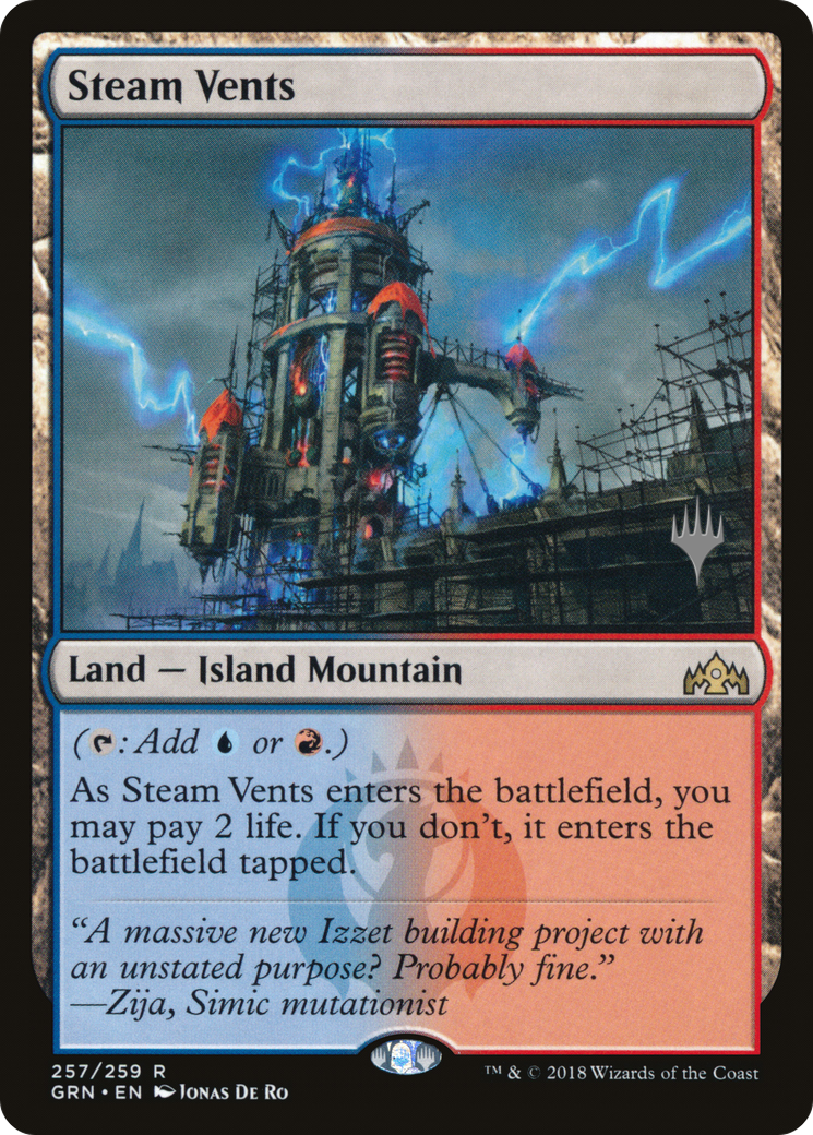 Steam Vents (PPELD-257) - Guilds of Ravnica Promos Foil