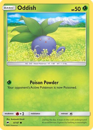 Oddish 004 SM Burning Shadows - Common