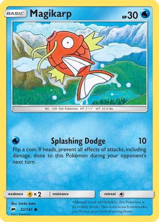 Magikarp 032 SM Burning Shadows - Common