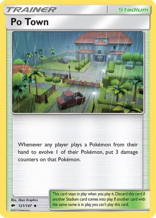 Po Town 121 SM Burning Shadows - Uncommon