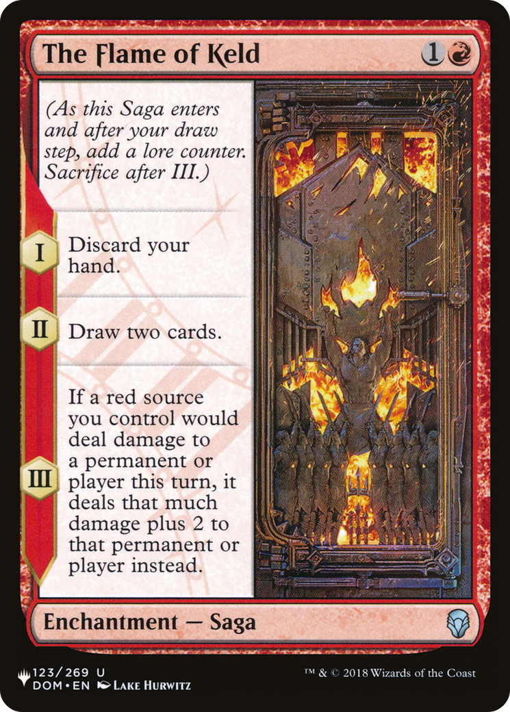 The Flame of Keld (LIST-DOM-123) - The List