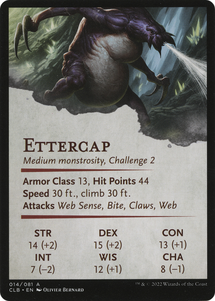 Ettercap // Ettercap (ACLB-014) - Battle for Baldur's Gate Art Series (Borderless) Foil