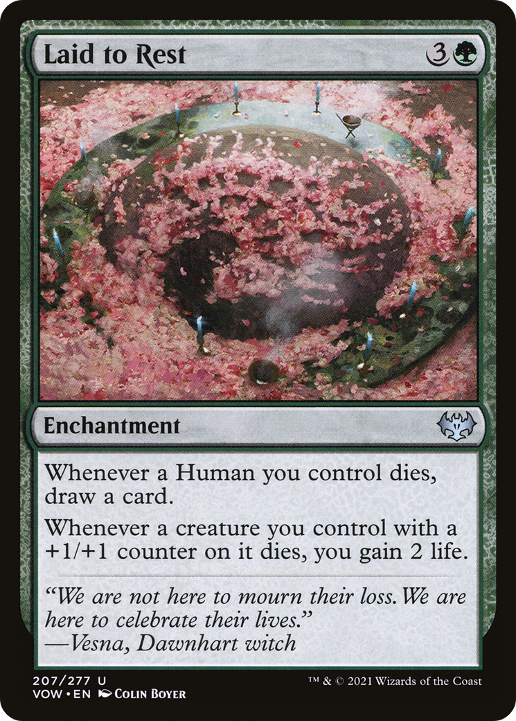 Laid to Rest (VOW-207) - Innistrad: Crimson Vow Foil