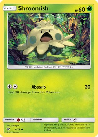 Shroomish 004 - Reverse Holofoil Shining Legends - Common