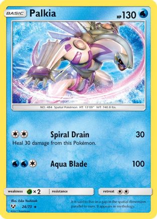 Palkia 024 - Reverse Holofoil Shining Legends - Holo Rare