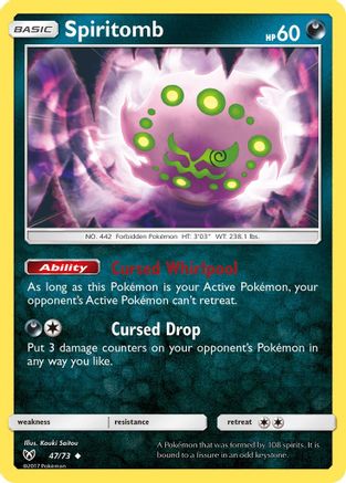 Spiritomb - Reverse Holofoil Shining Legends - Uncommon