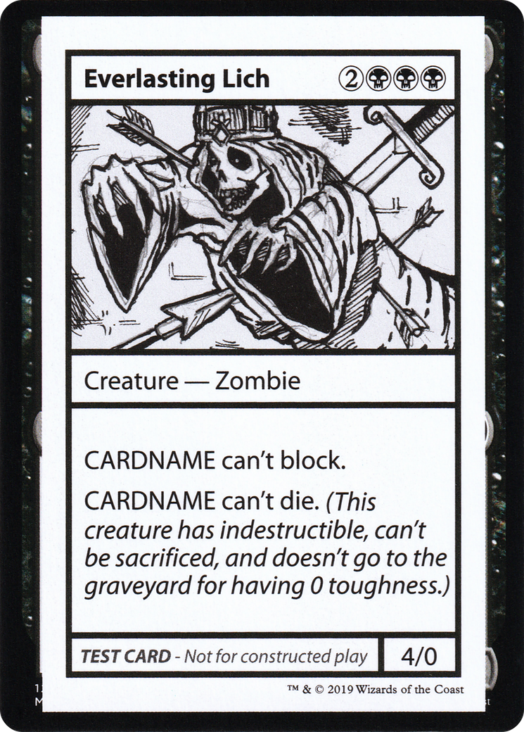 Everlasting Lich (No PW Symbol) (CMB1-) - Mystery Booster Playtest Cards 2021