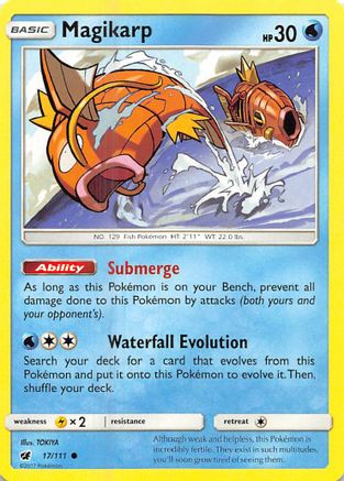 Magikarp 017 - Reverse Holofoil SM Crimson Invasion - Common