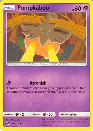 Pumpkaboo 044 - Reverse Holofoil SM Crimson Invasion - Common