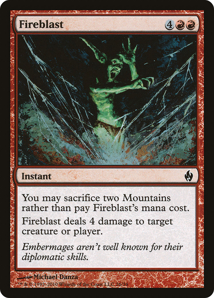 Fireblast (PD2-026) - Premium Deck Series: Fire and Lightning Foil