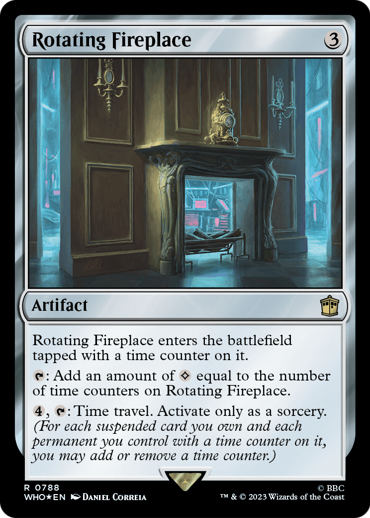 Rotating Fireplace (Surge Foil) (WHO-788) - Doctor Who Foil