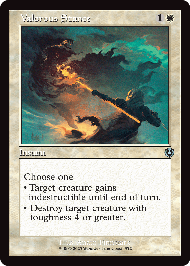 Valorous Stance (Retro Frame) (INR-352) - Innistrad Remastered Foil
