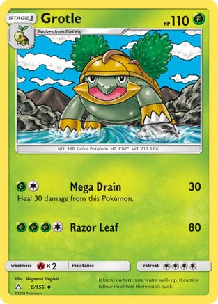 Grotle 008 - Reverse Holofoil SM Ultra Prism - Uncommon