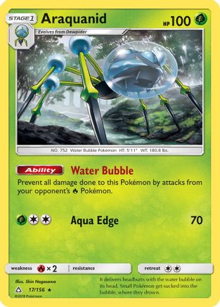 Araquanid - Reverse Holofoil SM Ultra Prism - Rare