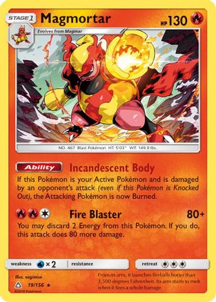 Magmortar - Holofoil SM Ultra Prism - Holo Rare