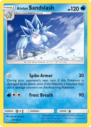 Alolan Sandslash 029 - Reverse Holofoil SM Ultra Prism - Rare