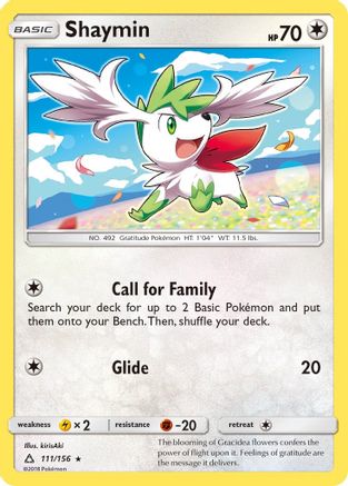 Shaymin (111) - Reverse Holofoil SM Ultra Prism - Rare
