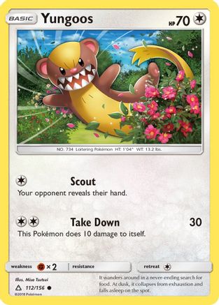 Yungoos - Reverse Holofoil SM Ultra Prism - Common