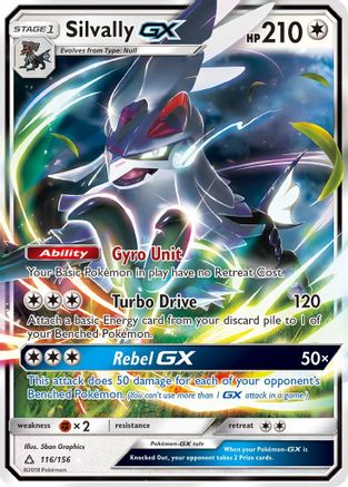 Silvally GX 116 - Holofoil SM Ultra Prism - Ultra Rare