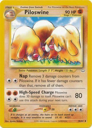 Piloswine 036 - Unlimited Neo Revelation - Uncommon