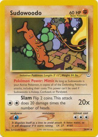 Sudowoodo 026/64 - Unlimited Neo Revelation - Rare