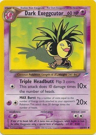 Dark Exeggcutor 033 - Unlimited Neo Destiny - Uncommon