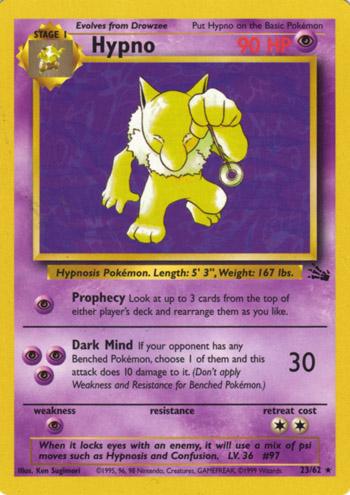 Hypno (23) (23) 023 - Unlimited Fossil - Rare