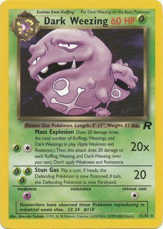 Dark Weezing (31) (31) 031 - Unlimited Team Rocket - Rare
